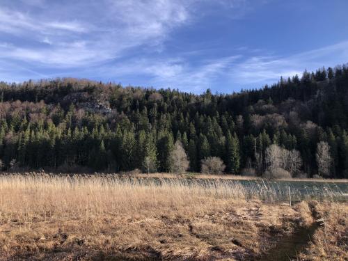 Vue du lac d'Etival
